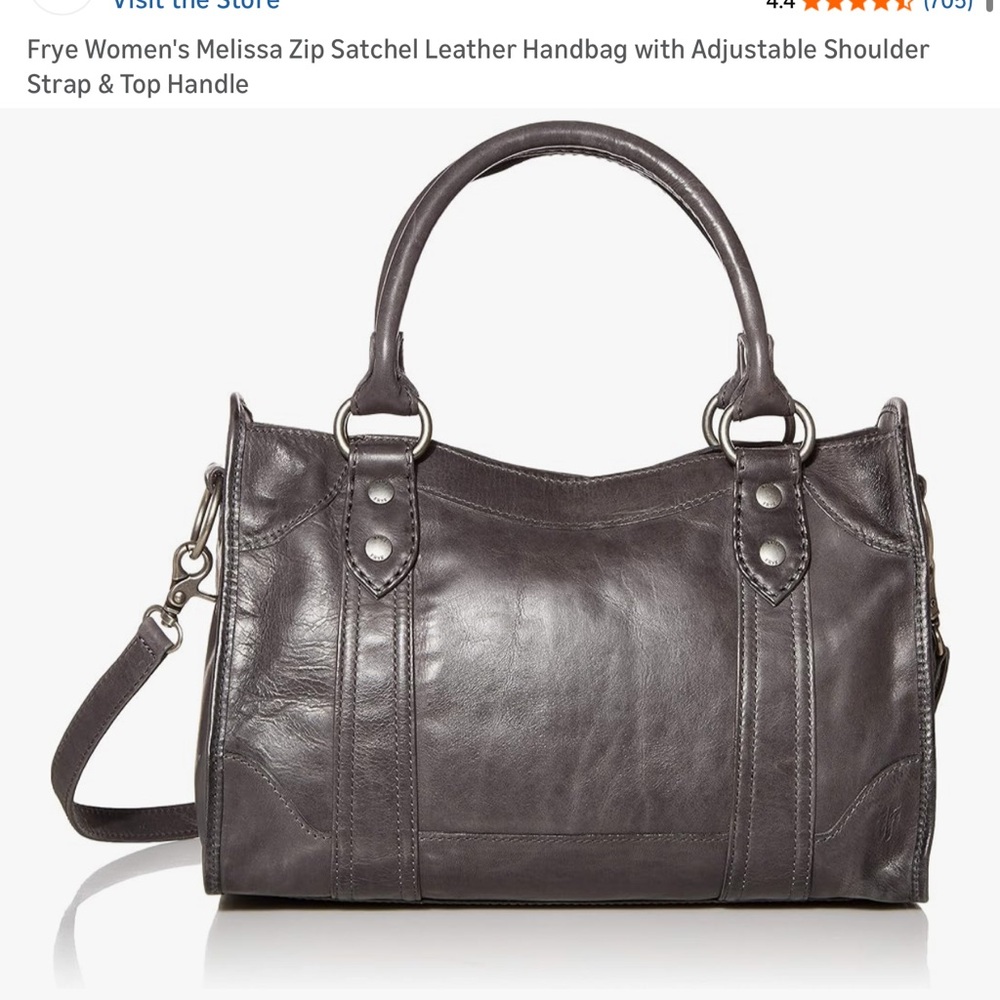 Frye Melissa Satchel in Carbon NWT